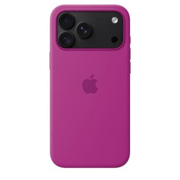 Funda para móvil Apple silicona magenta con MagSafe para iPhone 18 Pro Max