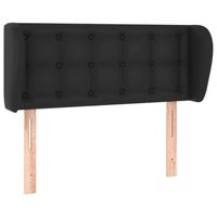 cabecero accesorio para dormir mueble dormitorio acolchado con borde lateral 83 x 23 x 7888 cm negro sintetico tdl0204428