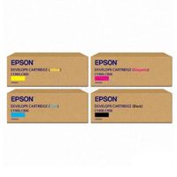 original multipack epson epl-c8000 printer toner cartridges 4 pack -c13s050019