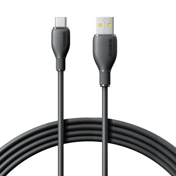 Cable Baseus Ultra-fast Series 6A 100W de USB-A a Tipo C Fast Charging Transmisión de datos Copper Core Line 1M/2M Long