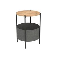 mesa de centro ludia compartimento almacenaje grisnatural o43x60 cm