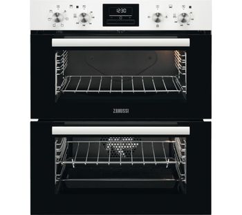 ZANUSSI ZOF35601WK Electric Built-under Double Oven - White Steel, White