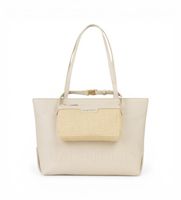 valentino para mujer vbs9te01gra bolso shopper beige osfa casual poliuretano
