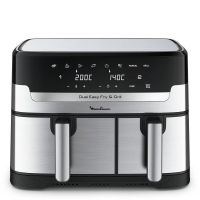 moulinex dual easy fry ez905d20 freidora de aire doble 83 l 2450 w acero inoxidable