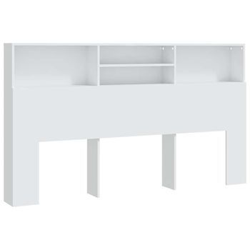 Cabecero Cama - Mueble Cabecero Blanco 180x19x103,5 Cm Mc4392