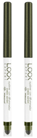 beter lookexpert eyeliner verde safari efecto terciopelo 2 uds