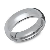 anillo de tungsteno brillante robusto