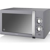 swan sm22130gry solo microwave - grey grey