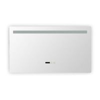 espejo bano con luz led y antivaho 40x70 cm benagil  seleccionable calido-neutro-frio