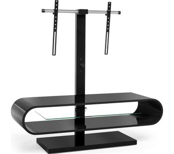 TECHLINK OV120TVB 1160 mm TV Stand with Bracket - Black, Black