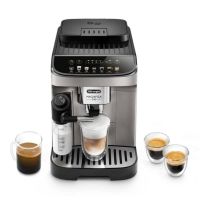 delonghi magnifica evo cafetera superautomatica con deposito de leche 15 bares molinillo integrado titanionegra