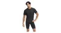 maillot de manga corta hoka airolite 2 0 negro dorado  hombre