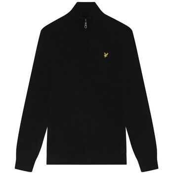 Lyle & Scott Jersey KN2112VC CTTN MERINO QRTR ZIP JUMP-Z865 JET BLACK para hombre