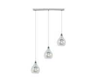 lampara de techo metal color cromo serie lhasa 65cm