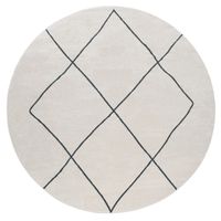alfombra hilal blanco 120 cm redondo