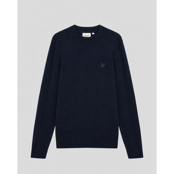 Lyle & Scott Jersey KN2200V COTTON MERINO FULL ZIP-Z271 DARK NAVY para hombre