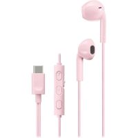 auriculares jvc ha-fr17uc con cable usb-c para llamadas y musica microfono y control remoto rosa