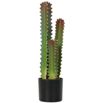 Cactus artificial 17x17x66 cm verde