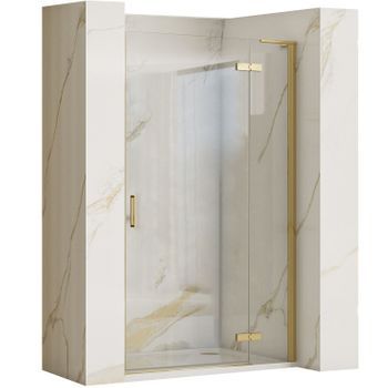 Puerta De Ducha Rea Hugo Brush Gold 90