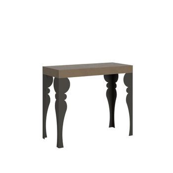 Mesa Consola Extensible Paxon Small Premium Gris Paloma 90x40/196 Cm
