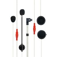 Midland C1008 Monoaural Negro auricular con micróf