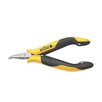 wiha alicates de boca semi-redonda professional esd con forma curvada aprox 45 26802