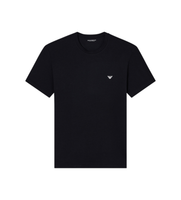 emporio armani para hombre em000379af14133 camiseta de estar por casa de corte cenido de punto elastico negro xl casual homewear algo