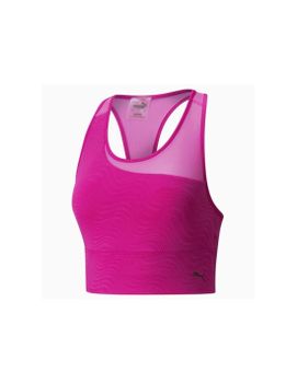 Sujetador de trainning Puma Mid Impact Flawless W Fuchsia
