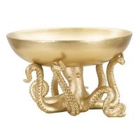 vaciabolsillos pulpo de resina dorada o 30x18 cm