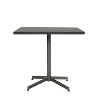 mesa de comedor cuadrada de metal verde 4 plazas