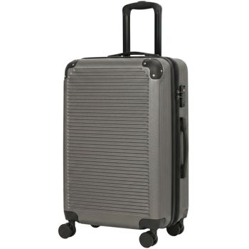HOMCOM Maleta rígida 66 cm, expandible, ABS, con 4 ruedas spinner, asa superior y lateral, cerradura TSA, gris oscuro