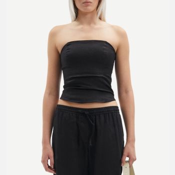 Samsøe Samsøe Saelynn Linen Bandeau Top - L