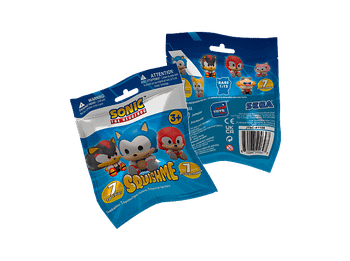 Figura - Magicbox Sonic™ Squishmees s3, Bolsa sorpresa, 7 para coleccionar, 9 cm, Aroma a fresa