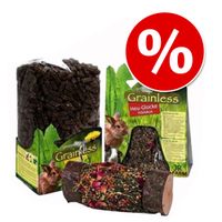 set ahorro para conejos comida  snacks - set de 3 piezas