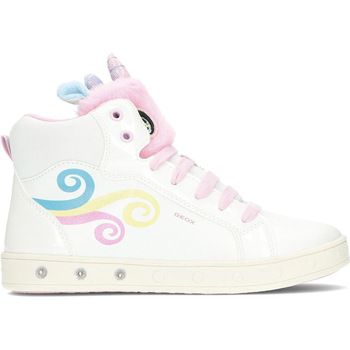 Geox Zapatillas altas j468wa white para niña