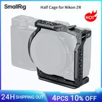 smallrig zr half cage para nikon zr placa de liberacion rapida arca-swiss integrada para gimbal dji con orificios roscados de 14-20 -5905