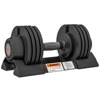 sportnow mancuerna ajustable 4 en 1 10 kg ajuste rapido de peso con base de almacenaje mango antideslizante para gimnasio en casa