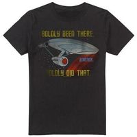 star trek camiseta boldly did that para hombre