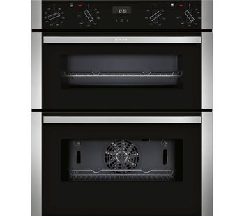 NEFF J1ACE4HN0B Electric Built-under Double Oven - Stainless Steel, Stainless Steel