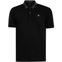 lyle  scott polo polo con cuello de tartan para hombre