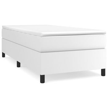 Cama Tapizada 203x100x35 Cm Vinilo - Blanco