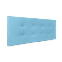 cabecero de polipiel capitone 145x60cm camas 135140 - celeste