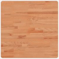 tablero de mesa cuadrado de madera maciza de haya 60x60x4 cm vidaxl