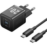vention tz-fepb0-eu-01 cargador de pared gan 20w usb-c  cable 1m