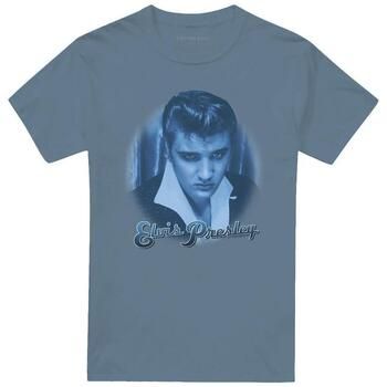 Elvis Presley Camiseta Blue Suede Fade para hombre