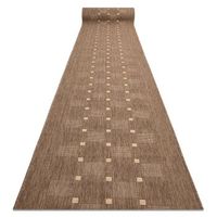 alfombra de pasillo sizal floorlux modelo 20079 color cafecolor mai 80x150 cm