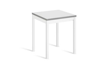 Mesa cocina alta extensible libro 80(160)x80cm blanco pata blanco