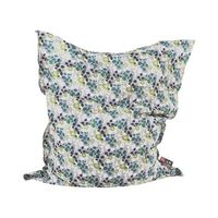 puf cojin grande estampado de flores con cremallera asiento descanso xl fuzzy