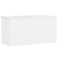 mueble con lavabo madera de ingenieria blanco vidaxl