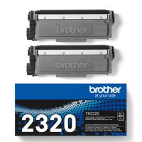 original multipack brother mfc-l2720dw printer toner cartridges 2 pack -tn2320
